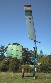 Well-mounted windpump